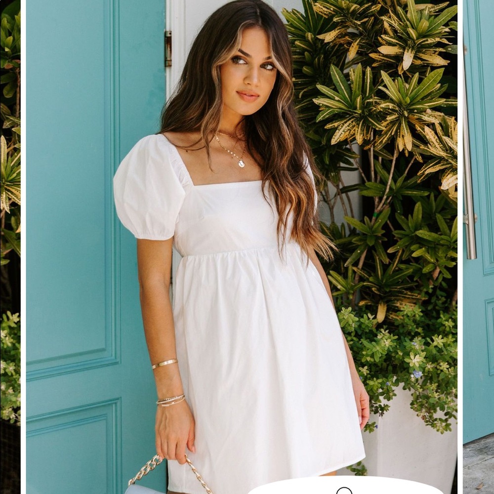 VICI White Babydoll Dress